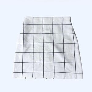 H&M Check Plaid Mini Skirt